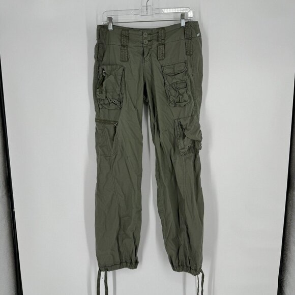 Abercrombie & Fitch Pants - Abercrombie & Fitch pants 4  green cargo y2k grunge emo punk skater